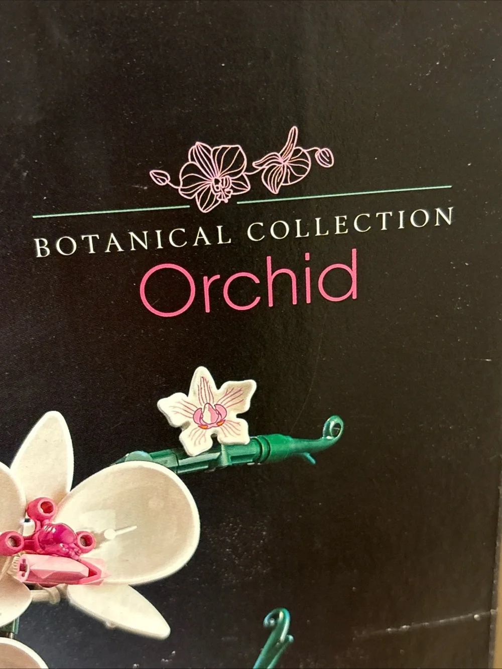 LEGO Orchid Botanical Display - White, Pink, Dark Green Retired New Sealed